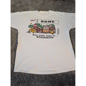 Mens Rome Wisconsin Graphic T Shirt Best Little Town In Usa‎